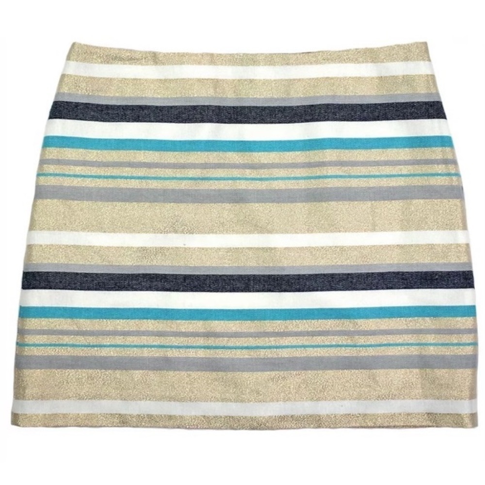 Metallic Striped Skirt